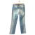 Rocco Barocco bead embellished mid rise bootcut denim pants